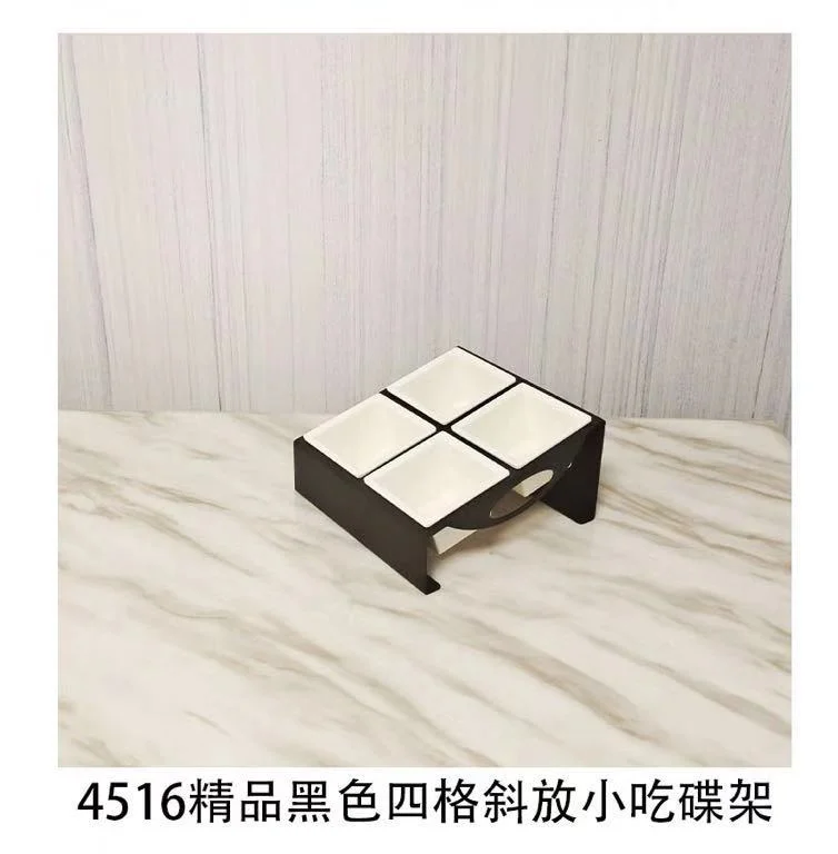 连线斜摆小食架【烤漆黑斜放小食架】