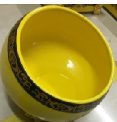 陶瓷摆台斜口碗