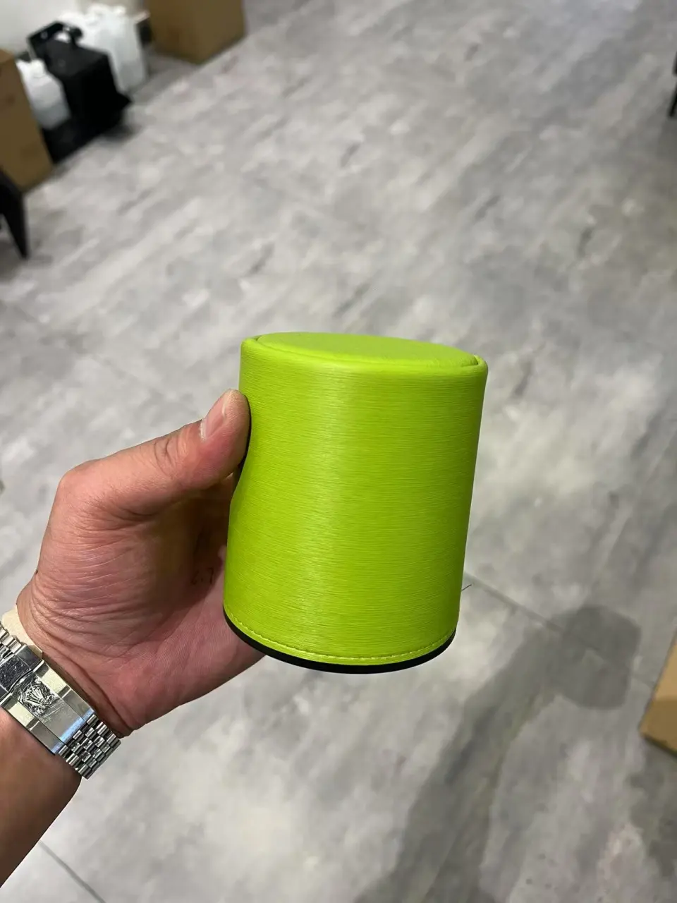 直筒皮色盅
