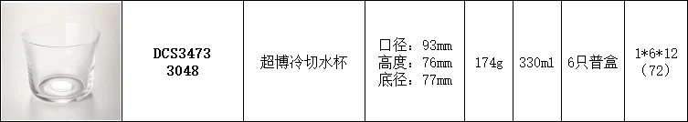 超薄鸡尾酒杯