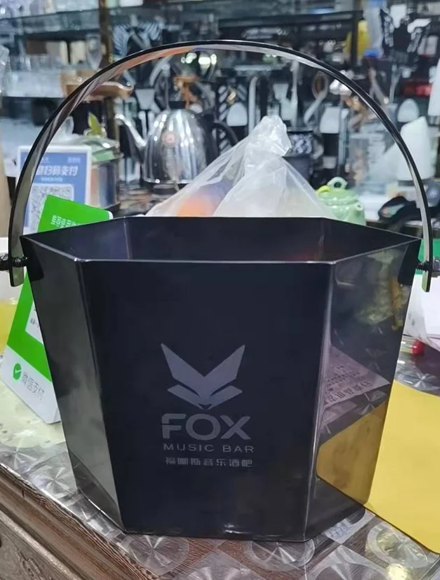 不锈钢六角冰粒桶