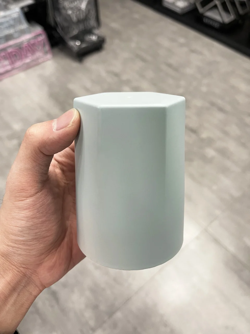 六边几何色盅