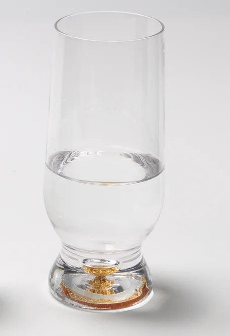 玻璃 金箔啤酒杯