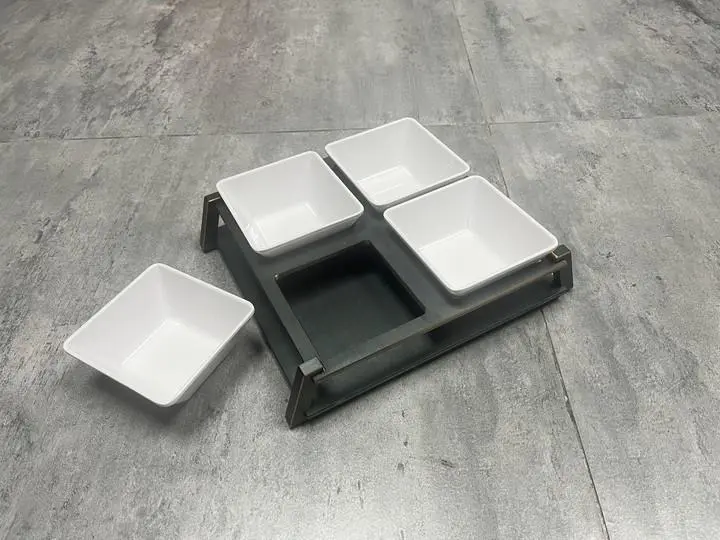 精雕灰金摆台