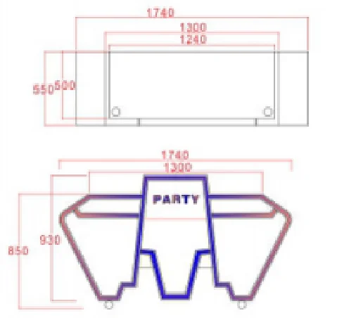 LED异形DJ打碟台