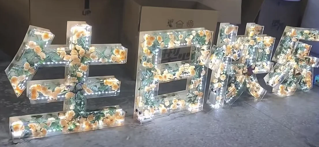 炫彩星空立体字