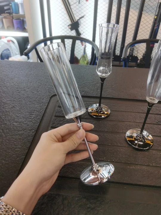 合金pc变形香槟杯