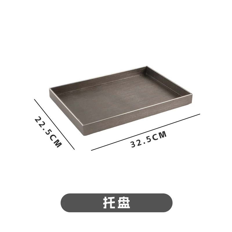 灰钛铝+银边摆台