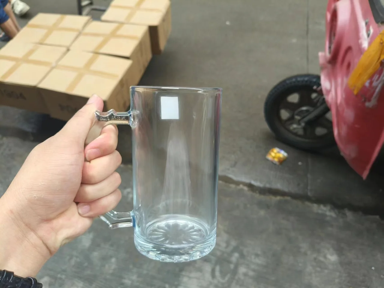 玻璃 文案扎啤杯