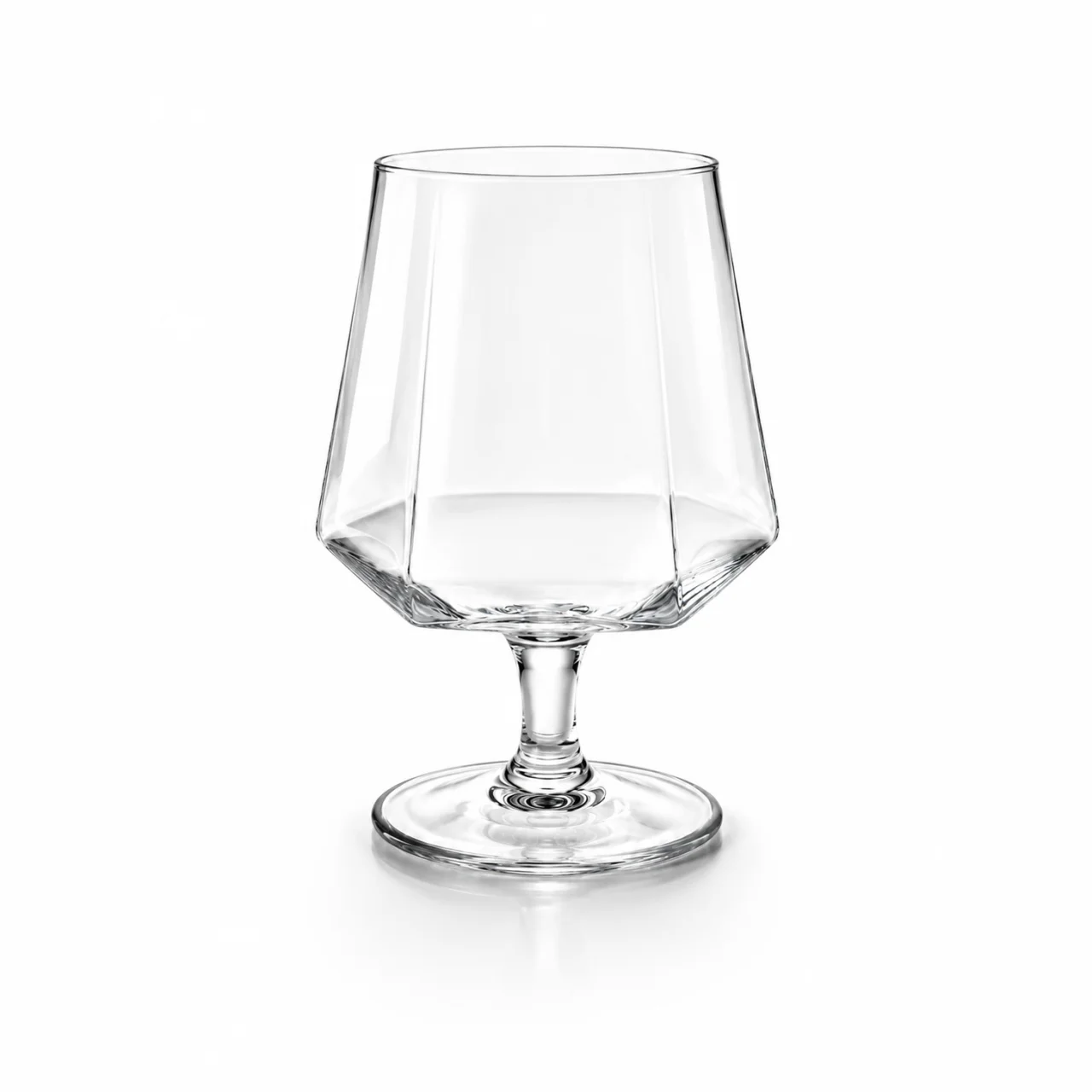 玻璃 六棱白兰地杯