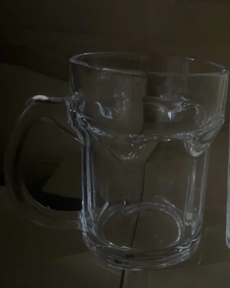 玻璃有耳扎啤杯
