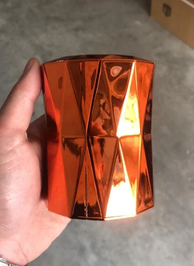 网格钻石色盅