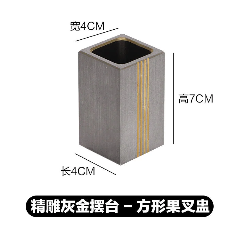 精雕灰金摆台