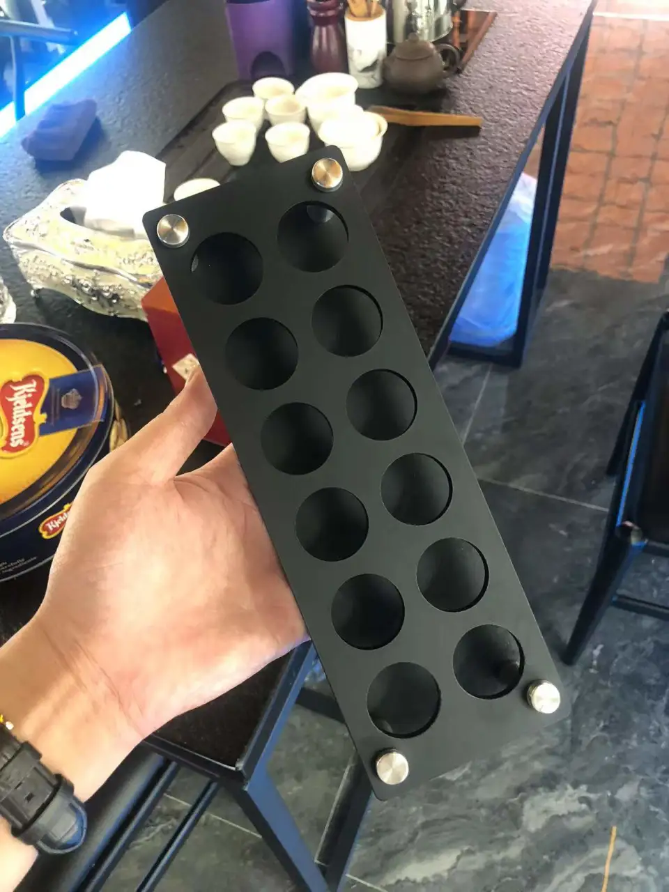 磨砂黑 双排子弹杯架