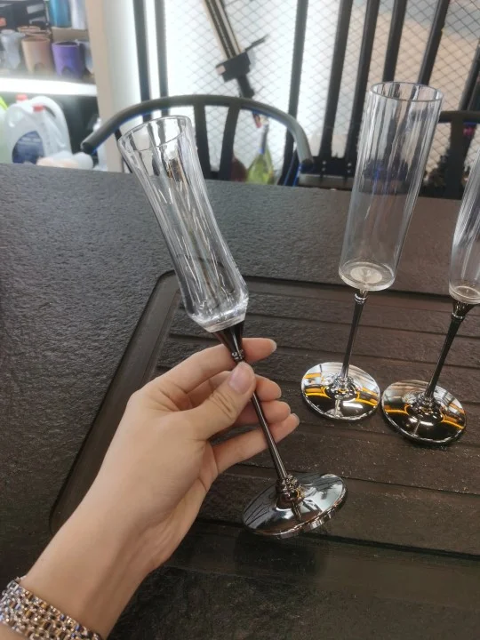 合金pc变形香槟杯