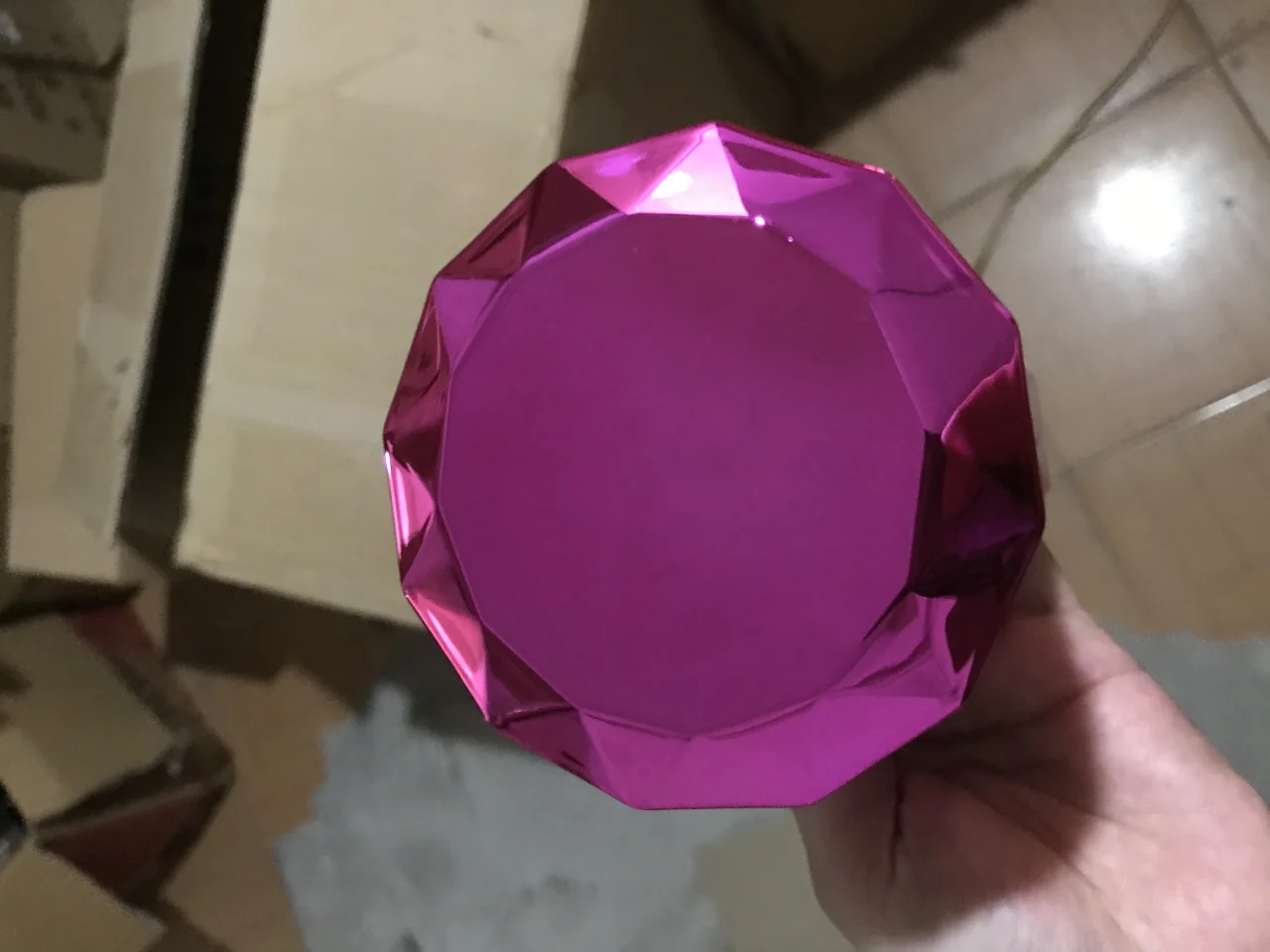 网格钻石色盅
