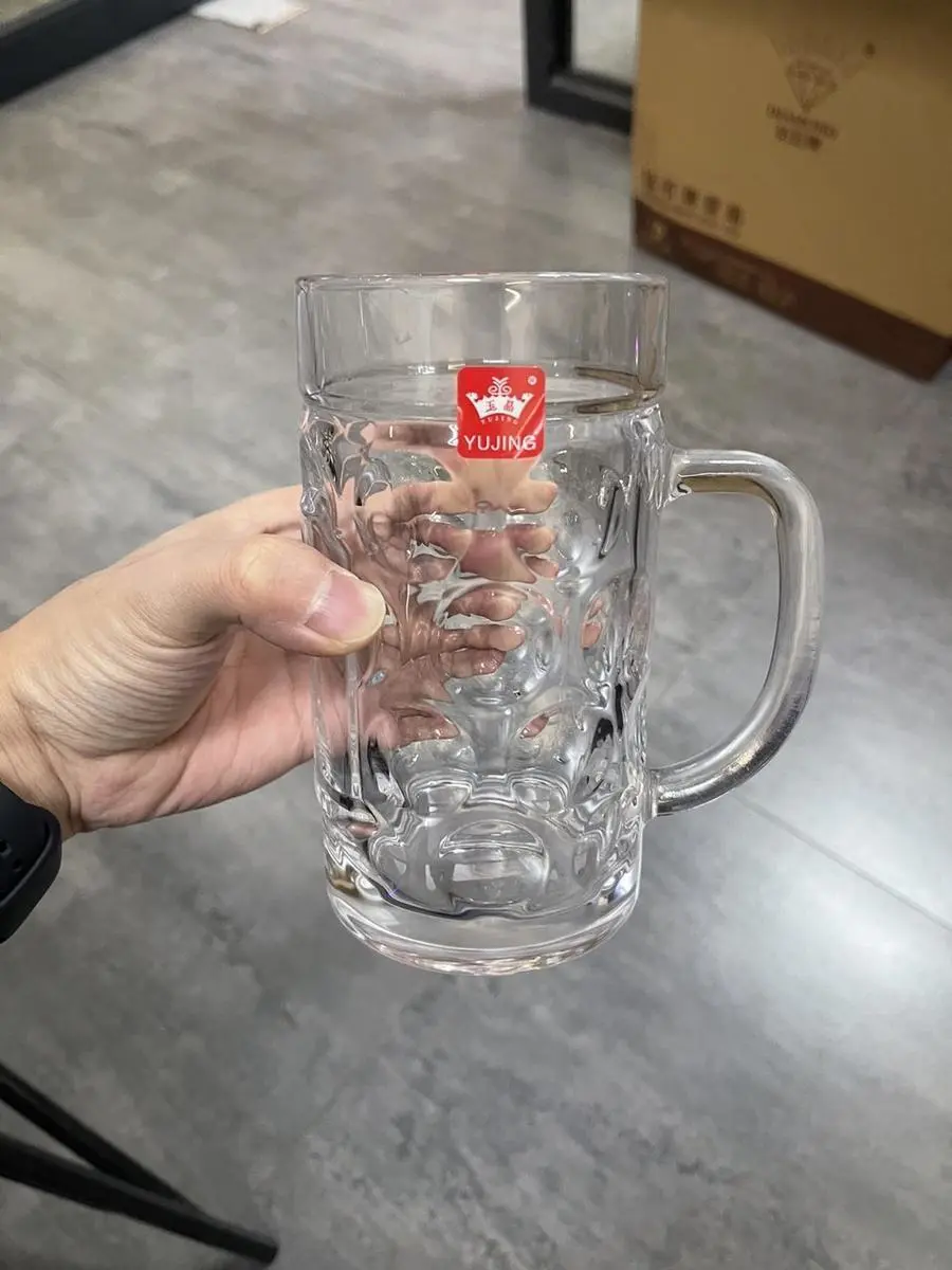 玻璃 珠点扎啤杯