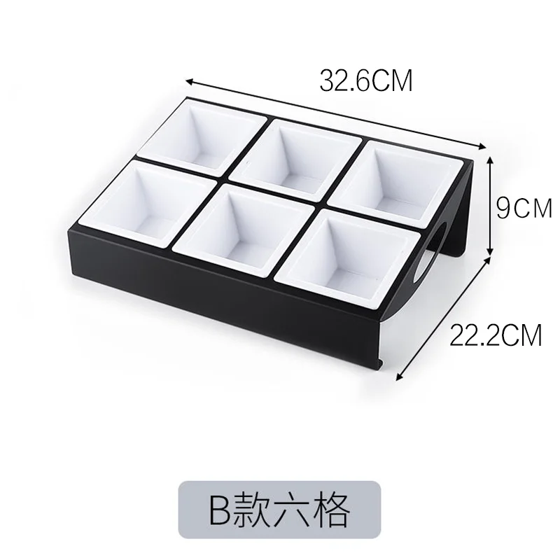 烤漆黑斜放小食架