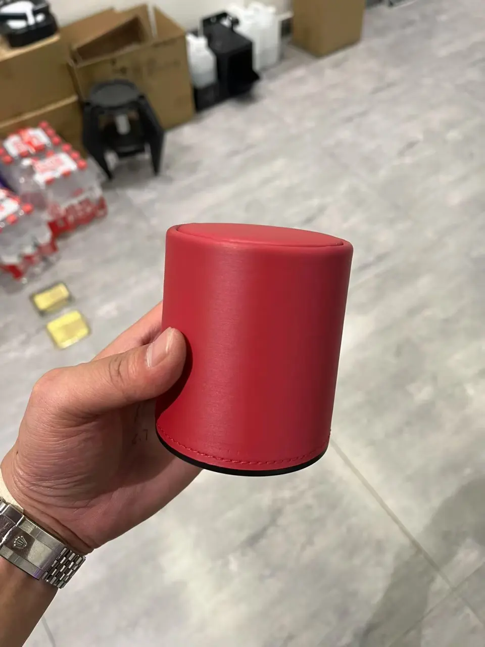 直筒皮色盅