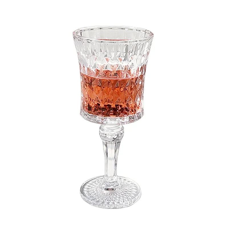 玻璃 钻石高脚红酒杯