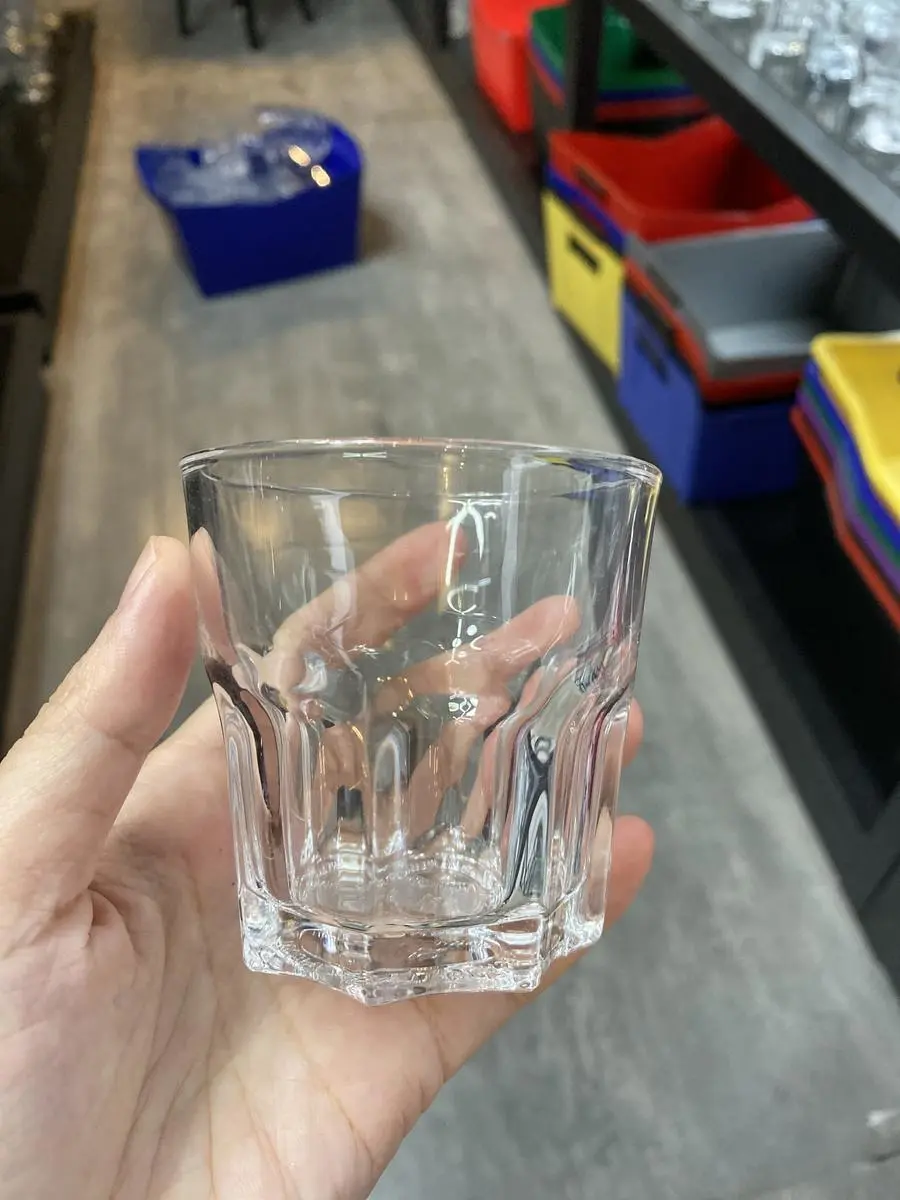 玻璃八角杯
