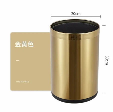 不锈钢直筒垃圾桶