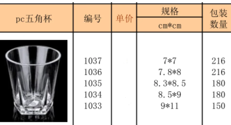 XF1035 - 五角杯
