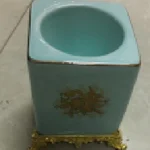 陶瓷摆台四方牙签筒
