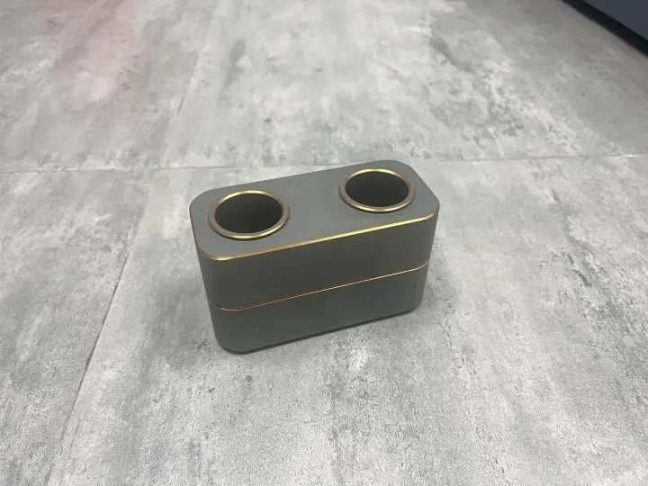 精雕灰金摆台