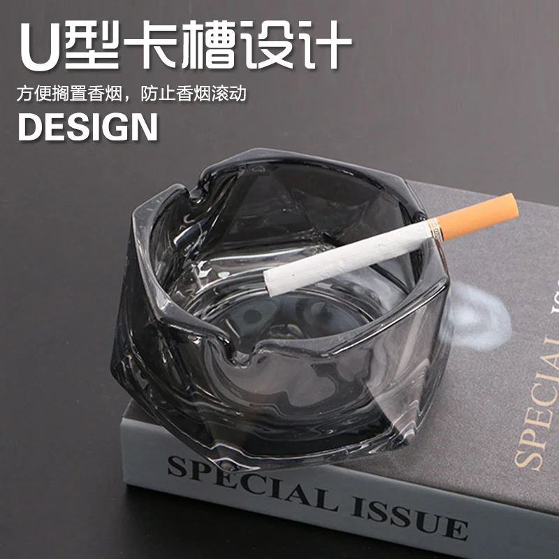 菱形六角烟灰缸