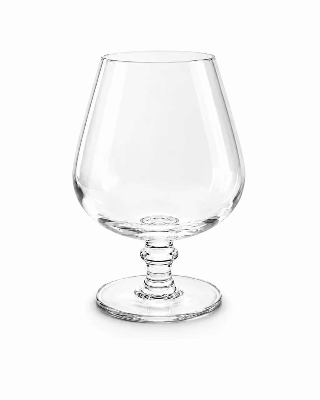 玻璃 插棱白兰地杯
