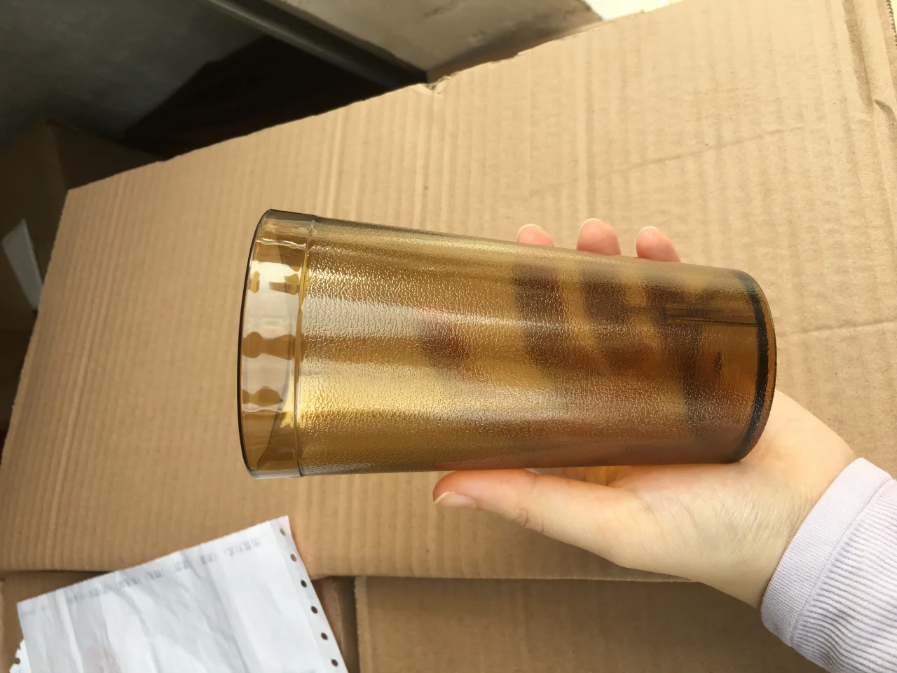 PC塑料磨砂水杯