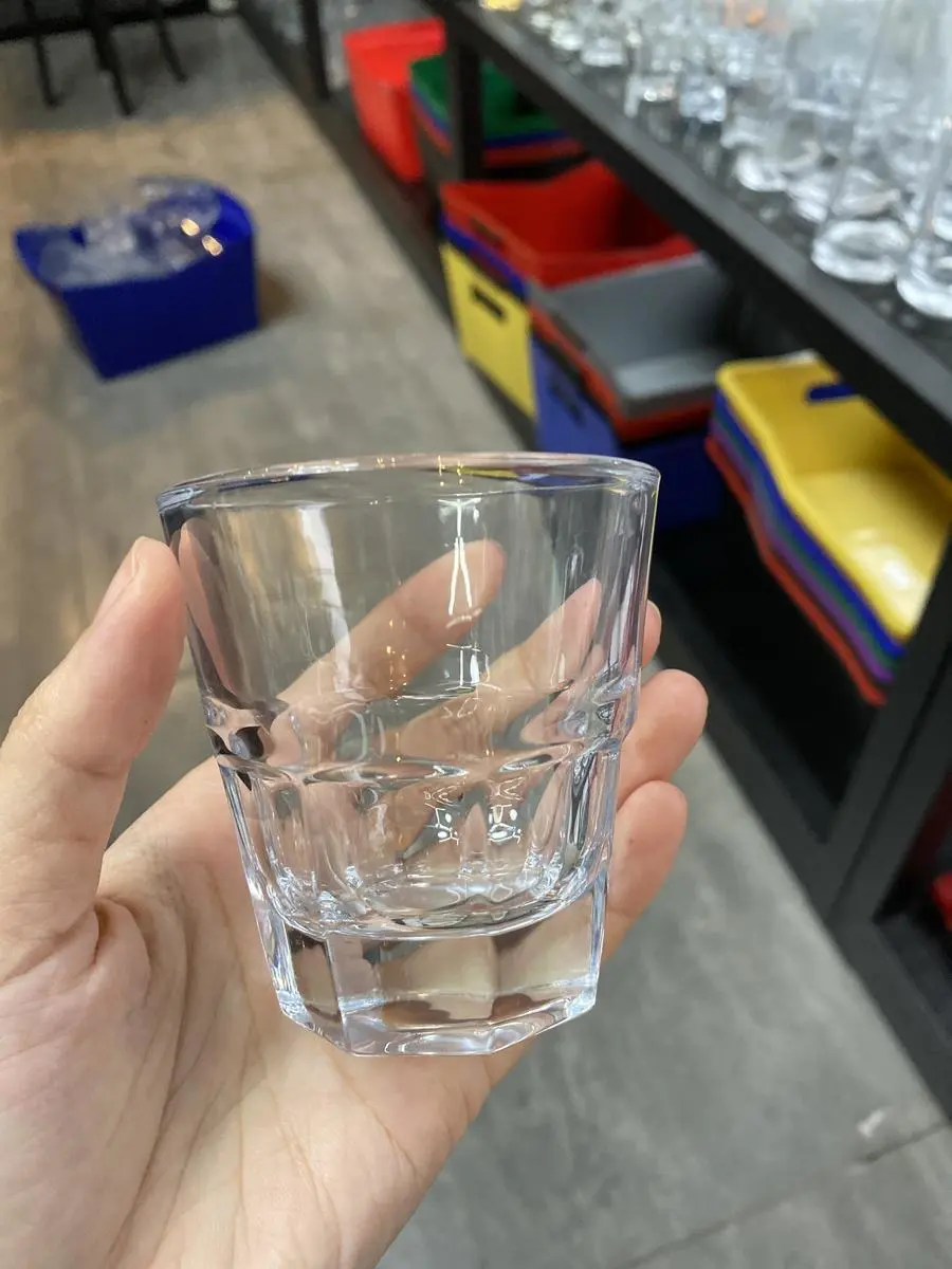 玻璃八角杯