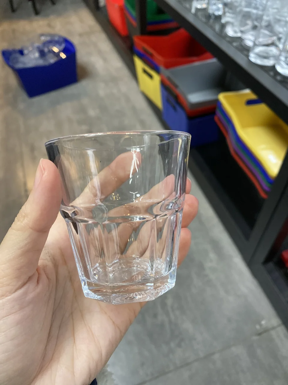 玻璃八角杯
