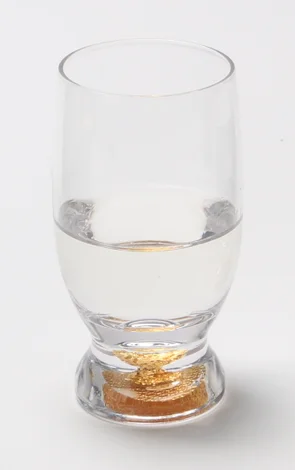 玻璃 金箔啤酒杯