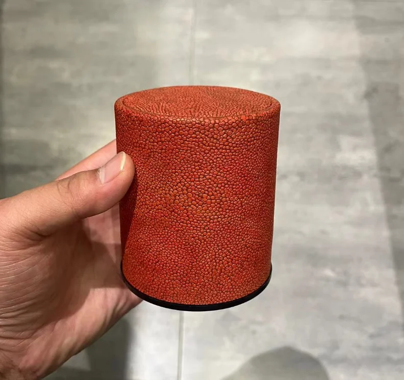 直筒皮色盅
