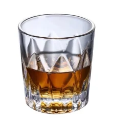 玻璃 伯爵内花纹酒杯