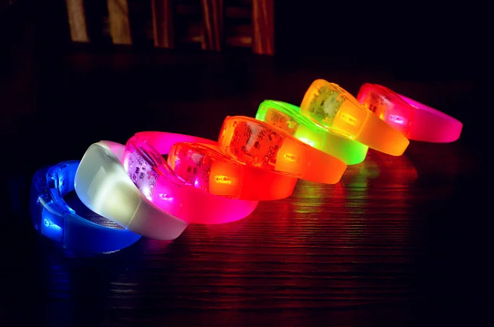 LED声控震动手环