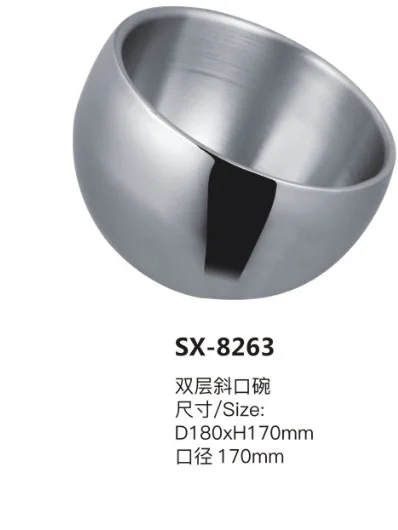 双层斜口垃圾盅