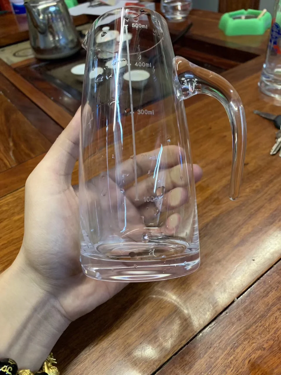 玻璃带柄刻度分酒器