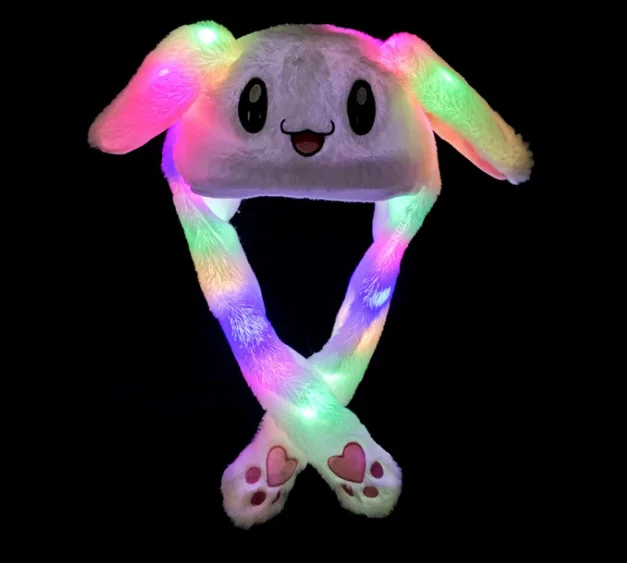 LED跳耳兔子帽