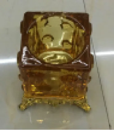 陶瓷摆台四方牙签筒