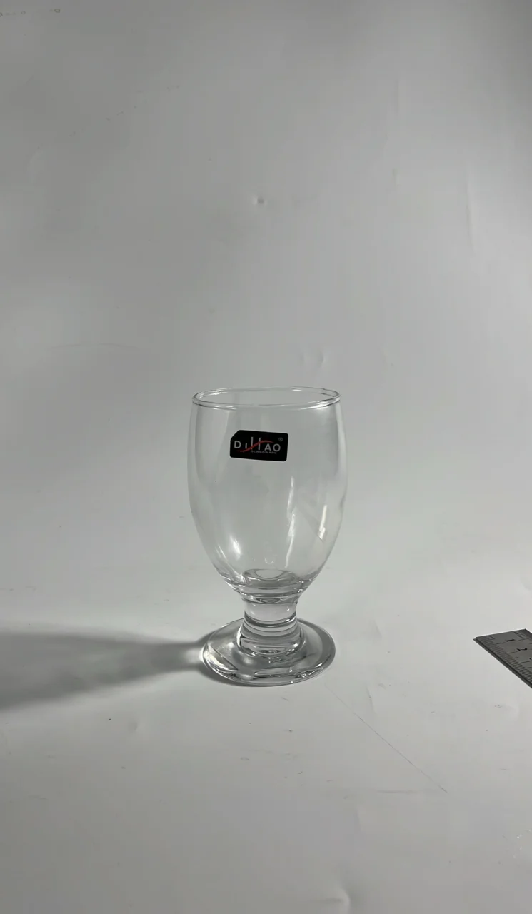 玻璃 矮脚卷边红酒杯