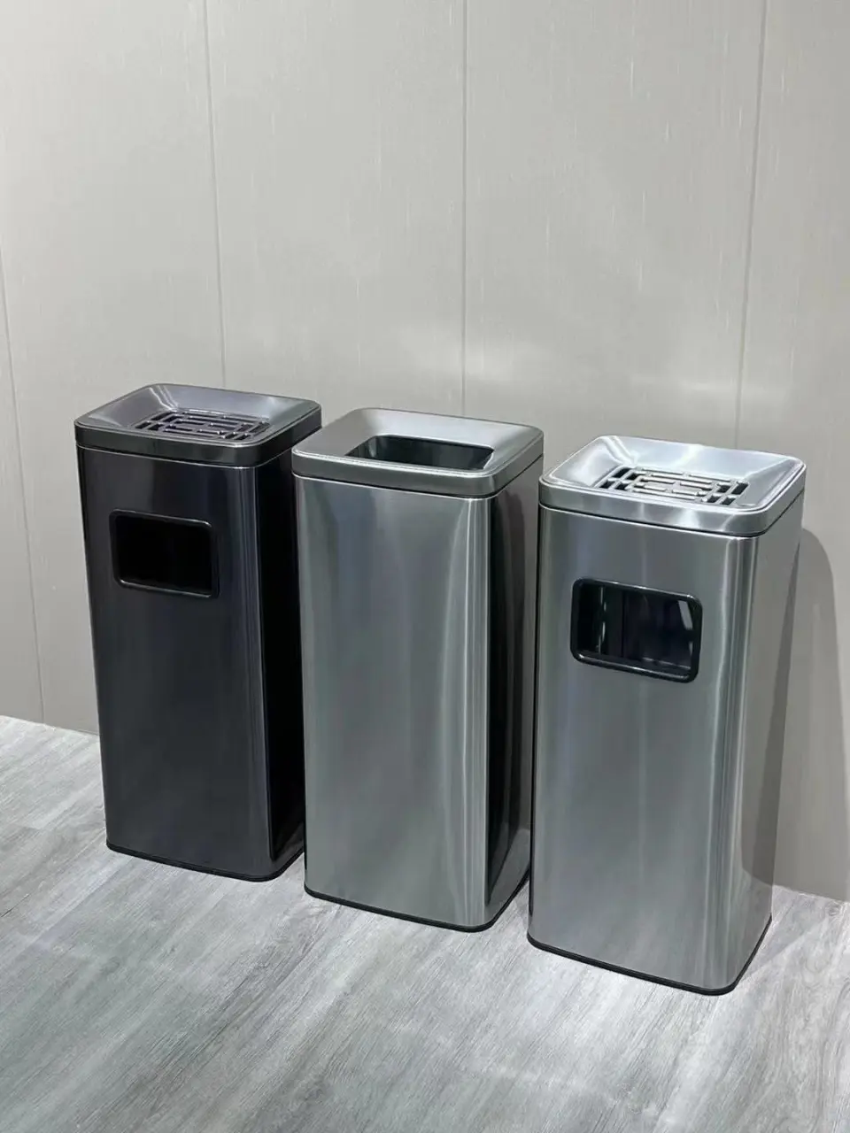 不锈钢方型投放垃圾桶