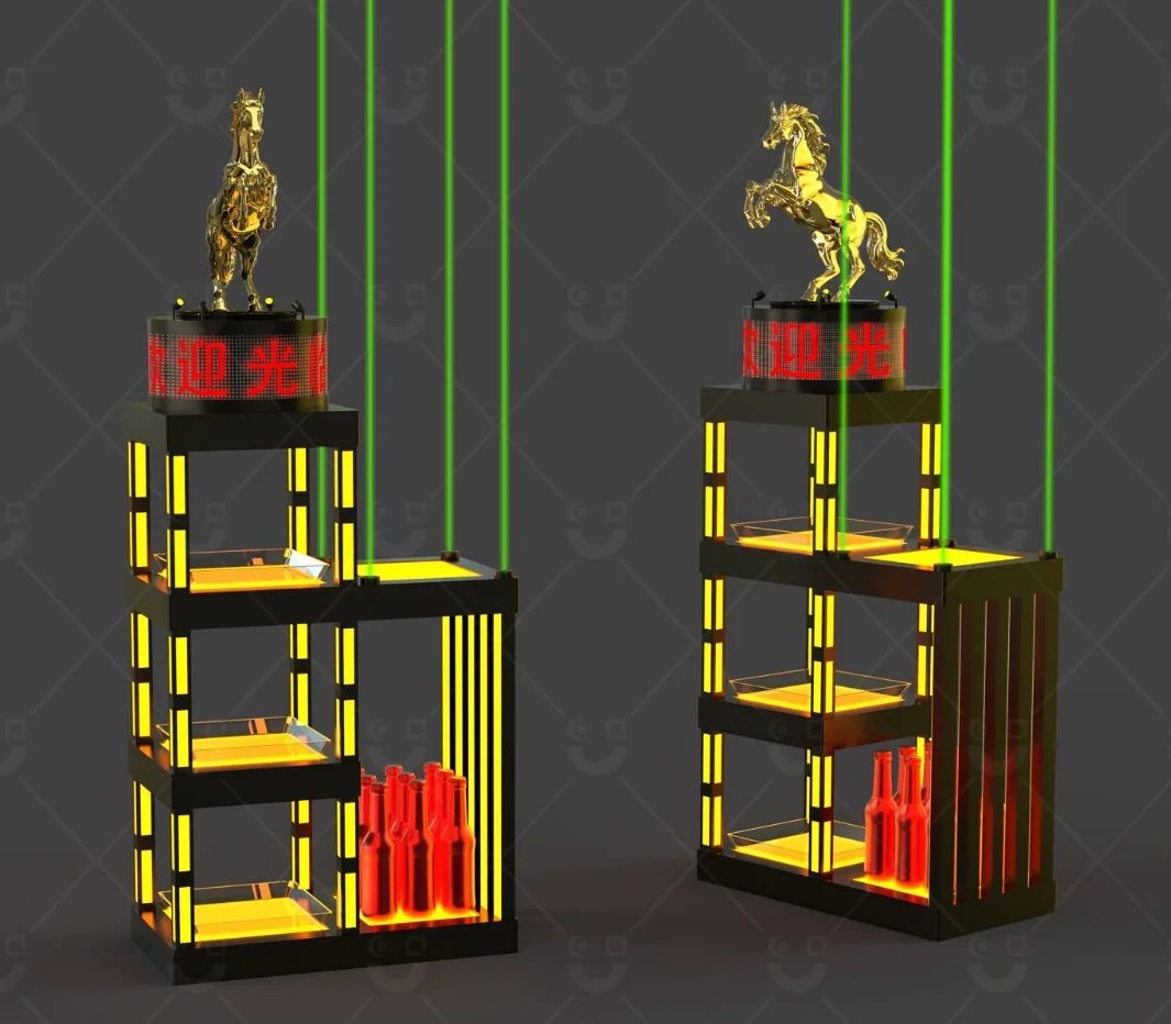 多层发光果盘架