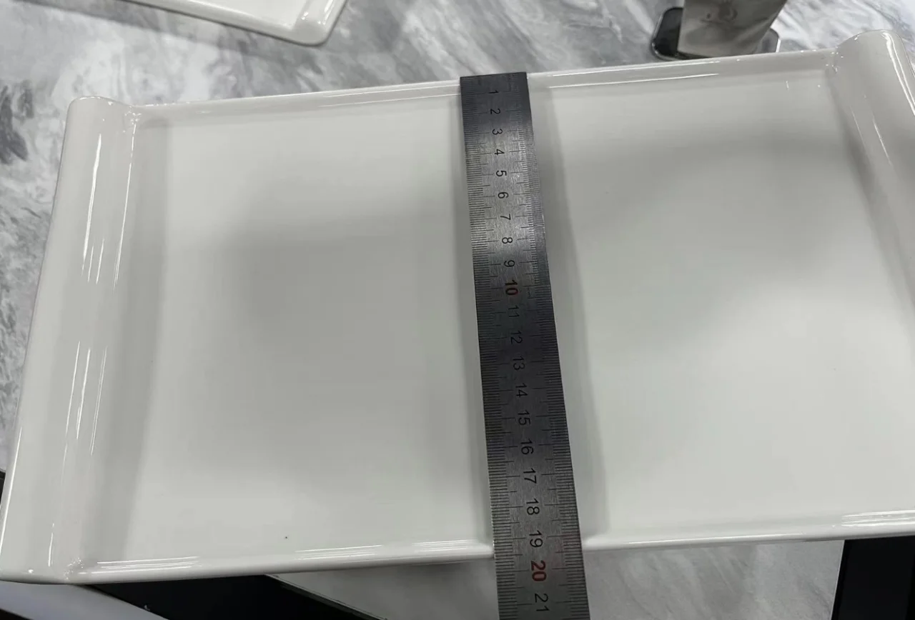 陶瓷 双耳长方盘