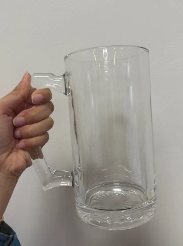 玻璃有耳扎啤杯