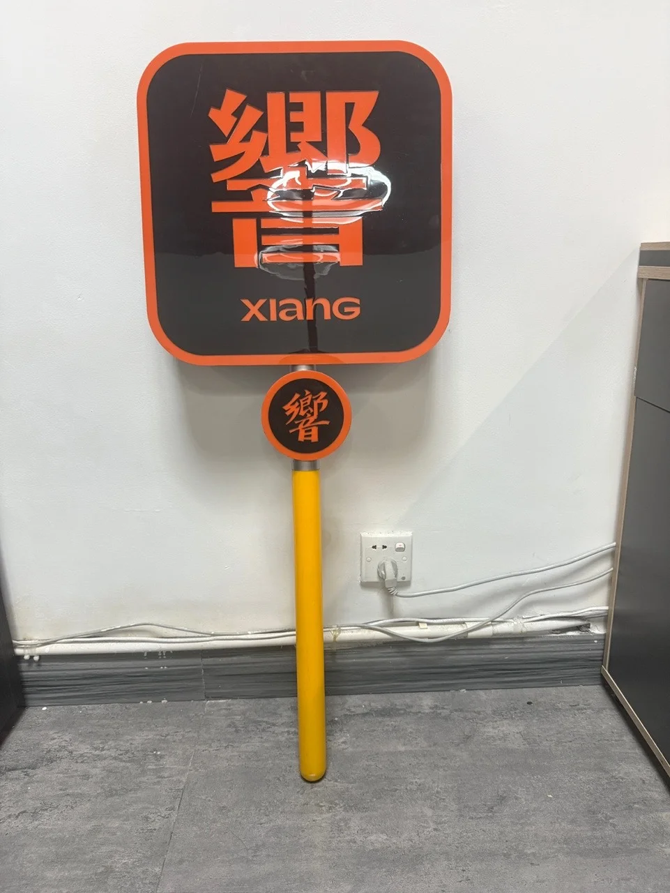 发光带队举牌