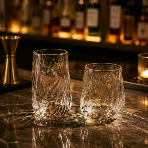 玻璃 石纹鸡尾酒杯