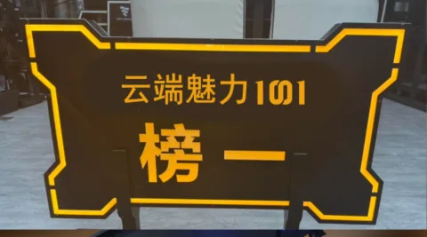 发光举牌 - 榜一